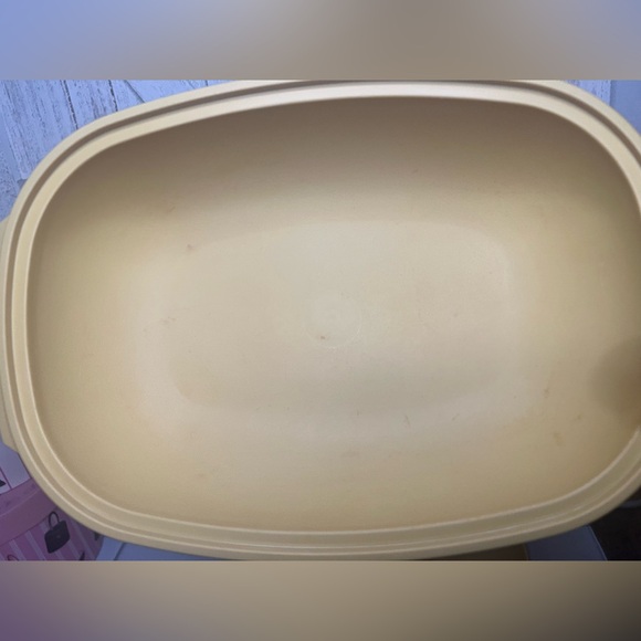 Tupperware vintage Yellow microwave veggie steamer - Picture 6 of 7